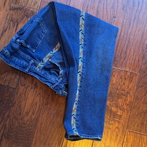 Knox Rose Denim with Multicolor Trim